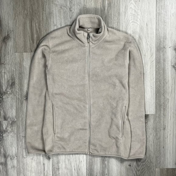 Uniqlo Brown Medium Fleece Zip Up Jacket - Picture 1 of 6
